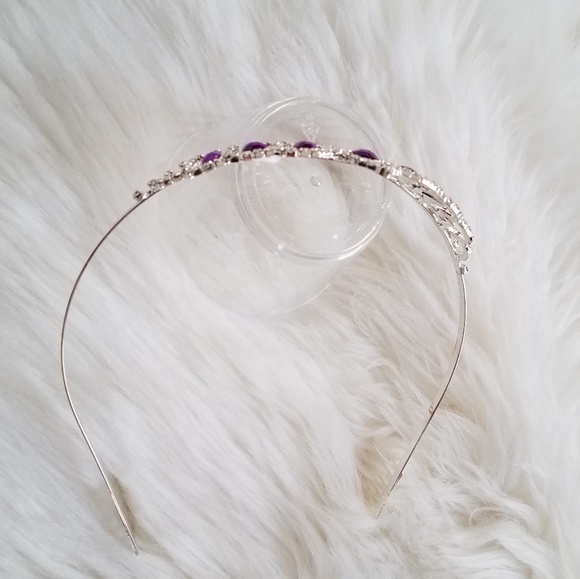 Purple Dreams Tiara Crown Swarovski Crystal Jewel - Picture 5 of 5